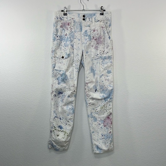 Anthropologie Wanderer Watercolor Cargo Pants size 27 - Picture 2 of 10